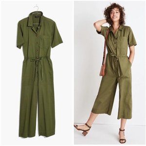 NWT Madewell Green Utility Wide Leg Jumpsuit 2